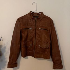 Ben Sherman Genuine Brown Leather Jacket